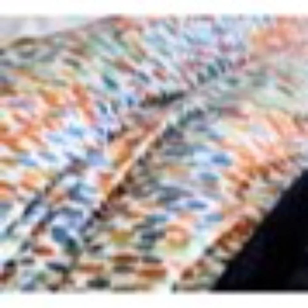 Pottery‎ Barn Duvet Cover Anabel King Watercolor Dot Organic Percale Bedding